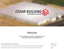 Tablet Screenshot of cedarbuildingassociates.com